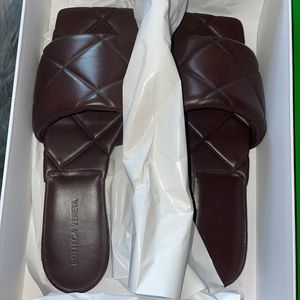 Bottega Veneta Rubber Lido Quilted Sandals
